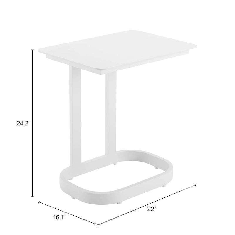 Table d'appoint Friss Blanc