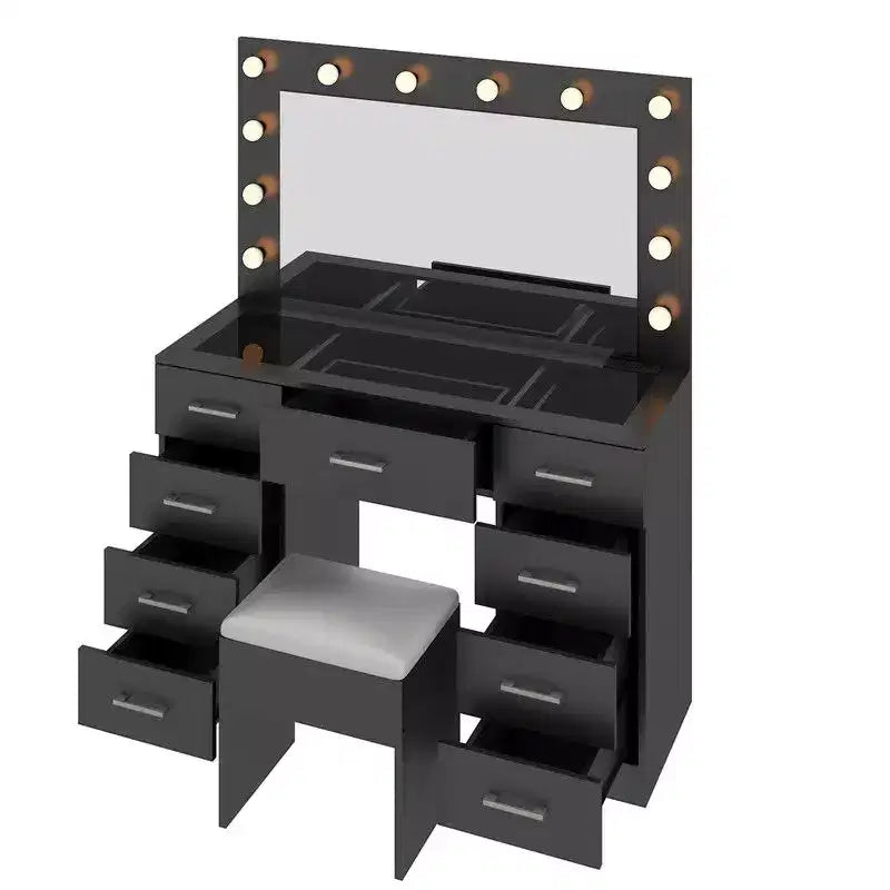 Ensemble de coiffeuse blanche